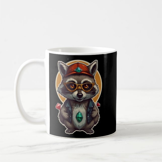 Coola Raccoon Buddy Kaffemugg (Vänster)