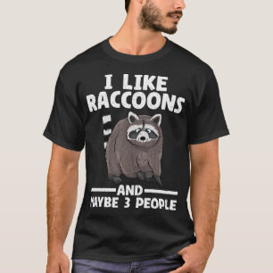 Coola Raccoon Design För manar Women Kids Racoon R T Shirt