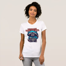 Coola Raccoon med Boombox Shirt
