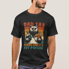 Coola Raccoon Pappa Tax Retro Sunset T Shirt