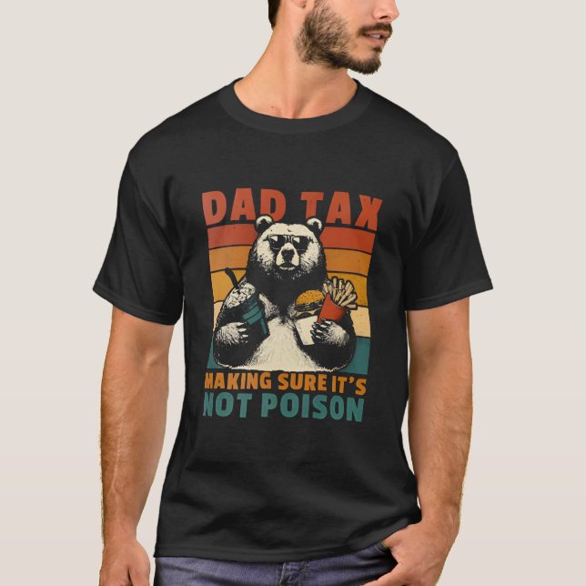 Coola Raccoon Pappa Tax Retro Sunset T Shirt (Framsida)