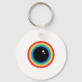 Coola Rainbow Eyeball Nyckelring