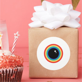 Coola Rainbow Eyeball Runt Klistermärke