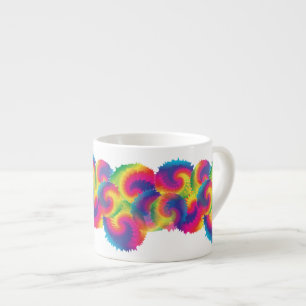 Coola Rainbow Tie Dye Mönster Espressomugg