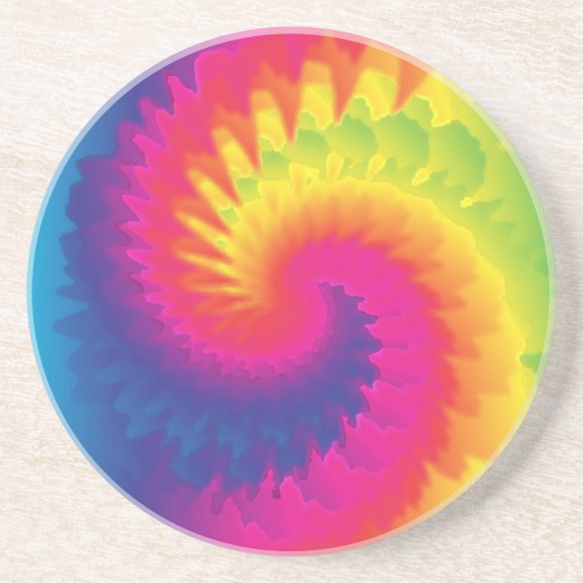Coola Rainbow Tie Dye Mönster Underlägg (Framsidan)