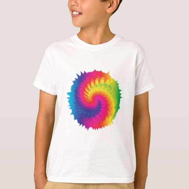 Coola Rainbow Tie Dye T Shirt (Framsida)