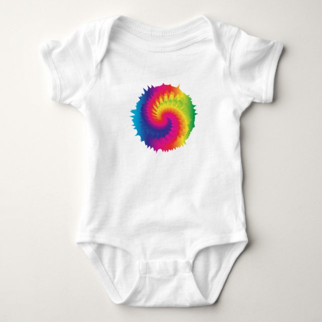 Coola Rainbow Tie Dye T Shirt (Framsida)