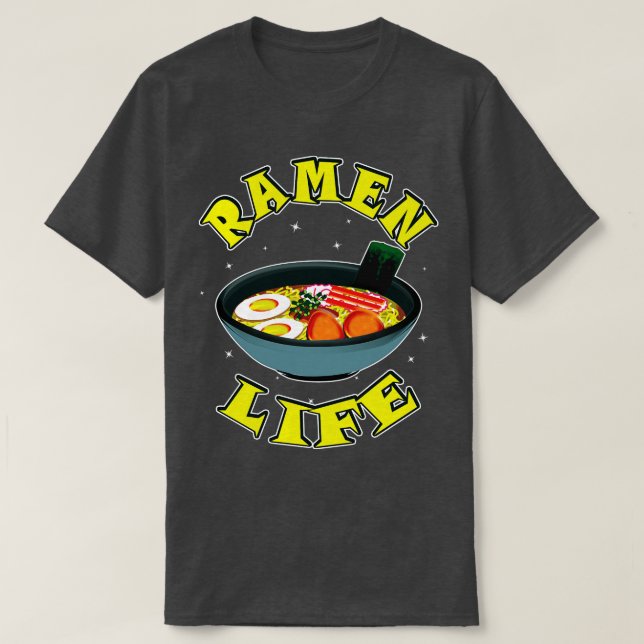 Coola Ramen Life Illustration T Shirt (Design framsida)