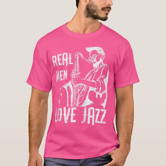 Coola Real Manar Kärlek Jazz Musician Jazz Music Ä T Shirt (Framsida)
