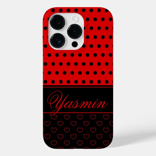 Coola Red and Black Snyggt Polka dots, eget namn (Baksida)