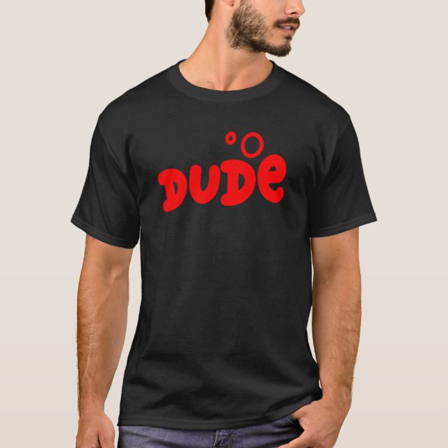 Coola Red Bubble Brev Boy Manar Ungdom T Shirt (Framsida)