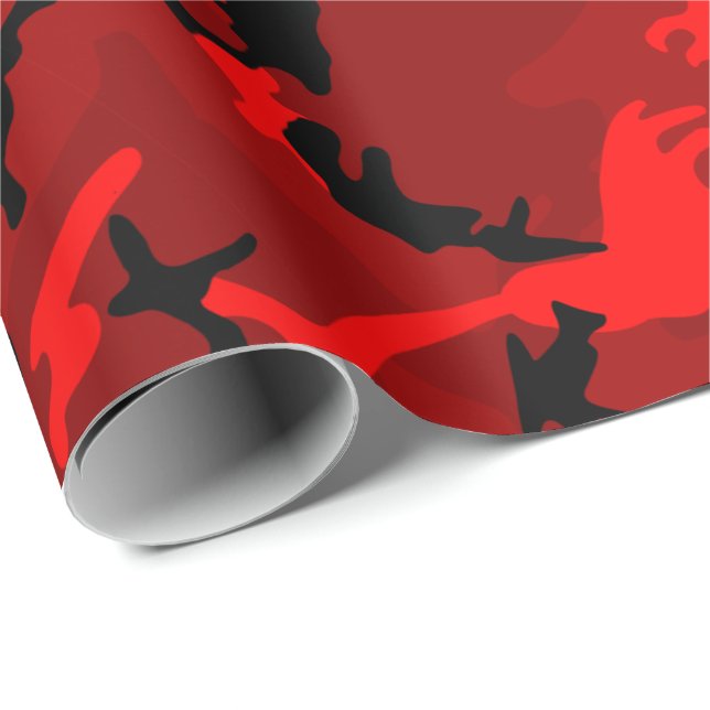 Coola Red Camo Presentpapper (Rullad Hörn)