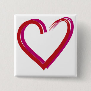 Coola Red Hearts Knapp