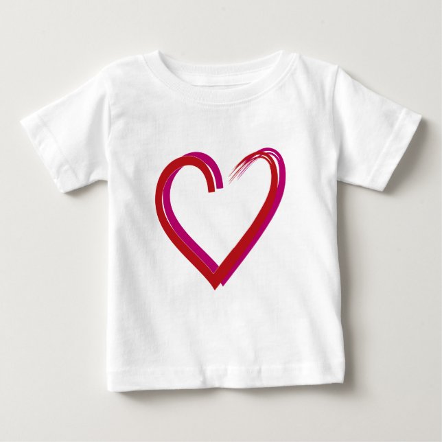 Coola Red Hearts T Shirt (Framsida)
