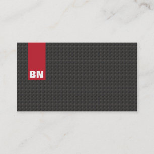 Coola Red Rand Black Monogram Auto Automotive Visitkort