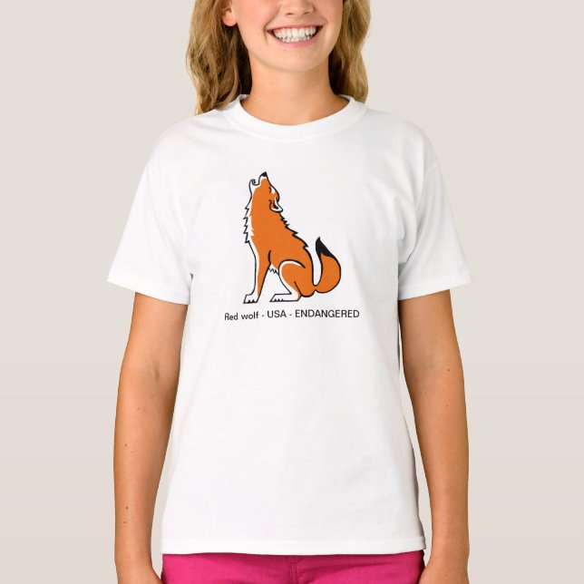 Coola - Red VARG - Animal Lover - Womens T-Shirt (Framsida)