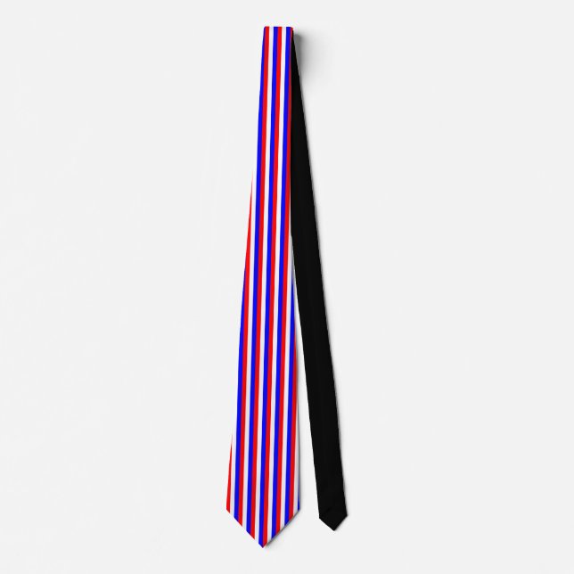 Coola Red White och Blue Stripe USA flagga Färg Slips (Framsida)