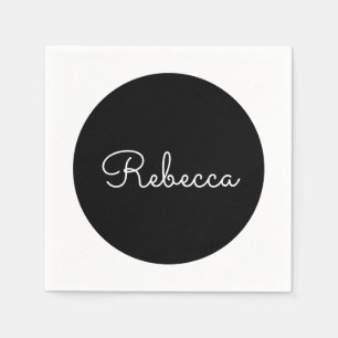 Coola Redigerbar vitskript Retromodern design Pappersservett