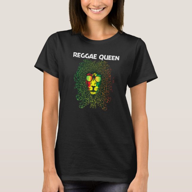 Coola Reggae for Women Mamma Jamaican Music Genre T Shirt (Framsida)