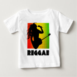 Coola Reggae Rasta Music Guitar spelar Rastaman Tee Shirt