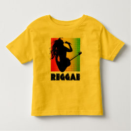 Coola Reggae Rasta Music Guitar spelar Rastaman Tee Shirt