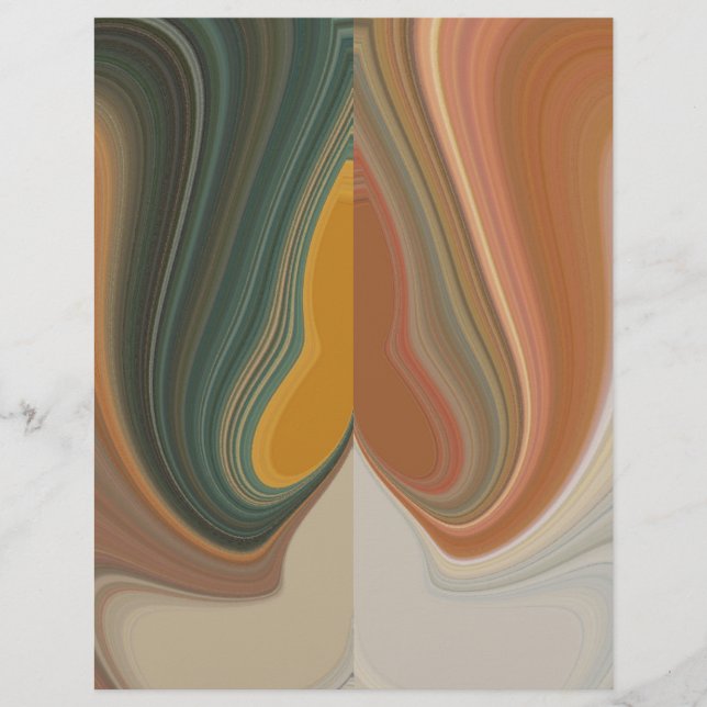 Coola Retro-Abstrakt Grafikfärgad Matata-skiva (Framsida)