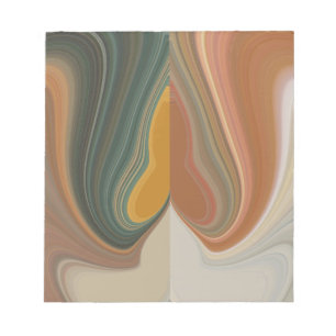 Coola Retro-Abstrakt Grafikfärgad Matata-skiva Anteckningsblock