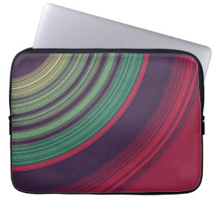 Coola Retro Abstrakt Mönster För Skivspår Laptop Fodral