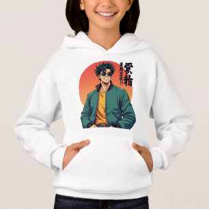 Coola Retro Anime Guy - Snyggt 80s Aesthetic T Shirt