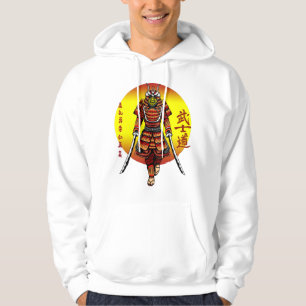 Coola Retro Armored Samurai med 2 Katanas Hoodie