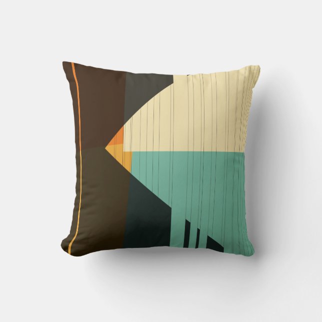 Coola Retro Art mönster-design - fyllning Kudde (Framsida)