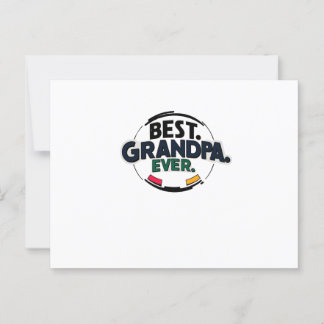 Coola Retro "Best Grandpa Now"-vykort Vykort