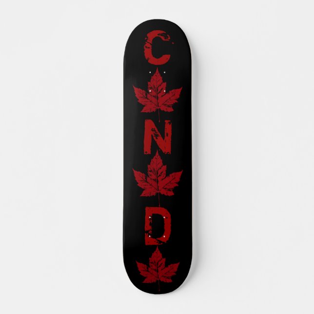 Coola Retro Canada Skateboard Vintage Maple Löv (Framsida)