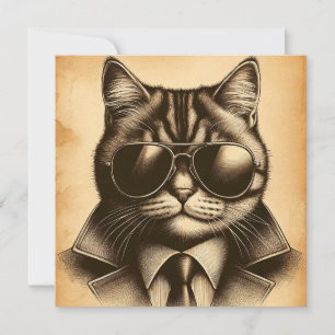 Coola Retro Cat i Aviator Sunglass, Sepia Card