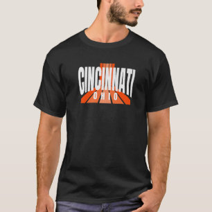 Coola Retro Cincinnati OrangeBlack Cincinnati OH F T Shirt