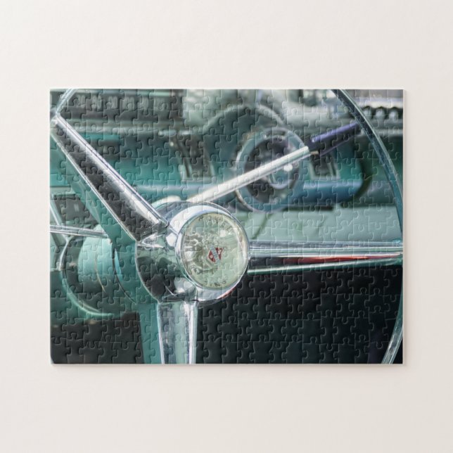 Coola Retro Classic Car Jigszawa Puzzles for Kille Pussel (Horisontell)