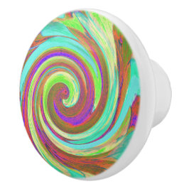 Coola Retro Färg Vätskerappning för hösthösten Knopp