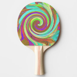 Coola Retro Färg Vätskerappning för hösthösten Pingisracket