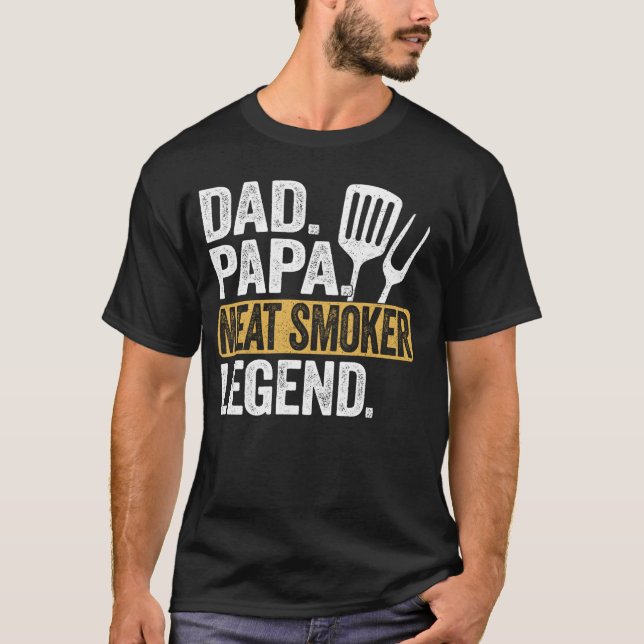 Coola Retro för Lättd Pappa Kött T Shirt (Framsida)