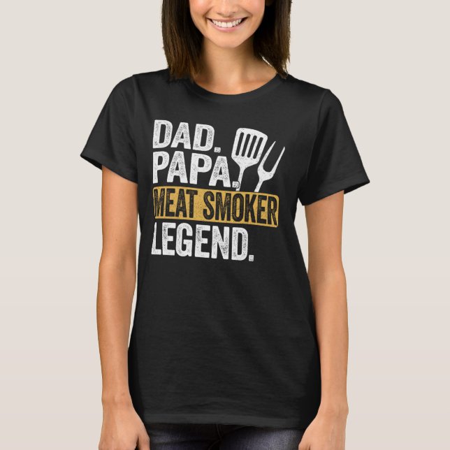 Coola Retro för Lättd Pappa Kött T Shirt (Framsida)
