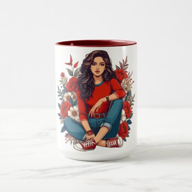 Coola Retro Girl Mugg (Center)