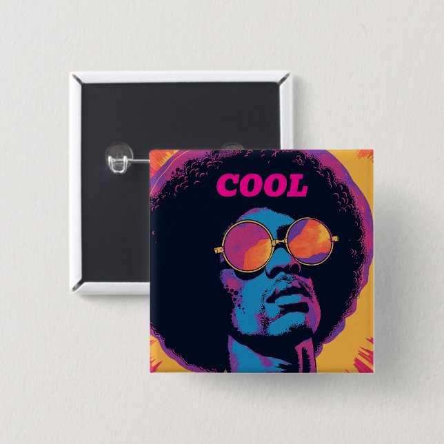 Coola/Retro-knapp Knapp (Framsida & baksida)
