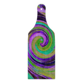 Coola Retro Lila och Chartreuse Liquid Art Swirl