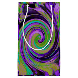 Coola Retro Lila och Chartreuse Liquid Art Swirl