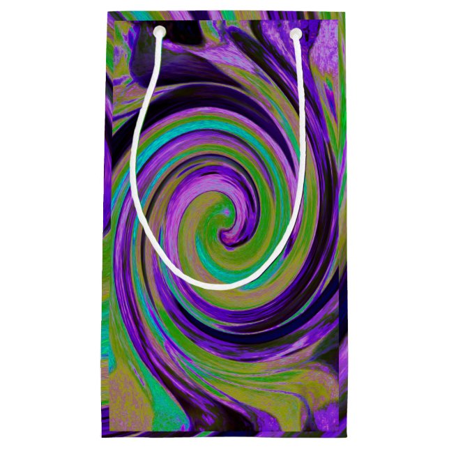 Coola Retro Lila och Chartreuse Liquid Art Swirl (Framsidan)