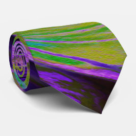 Coola Retro Lila och Chartreuse Liquid Art Swirl Slips