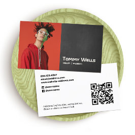 Coola Retro Music Songwriter Musician Photo Visitkort