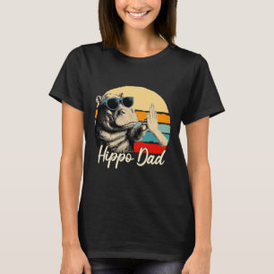 Coola Retro Noshörning Rolig Vintage Djurälskare T Shirt