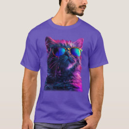Coola Retro Rainbow Sunglass Cat T Shirt