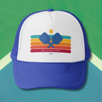 Coola Retro Rand Anpassningsbar Text Pickleball Pl